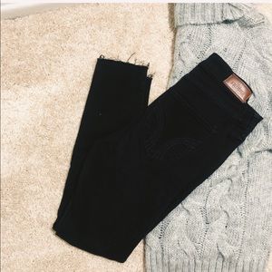 Hollister Black High Rise Super Skinny Jeans